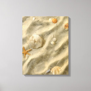 Toile Coquillages en sable
