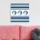 Toile Coquillages et rayures (Insitu(Salon))