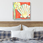 Toile Coquillages Rustiques Orange (Insitu(Chambre))