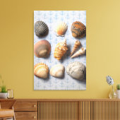 Toile Coquillages Sur Le Fond Ancre (Insitu(Salon))
