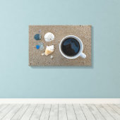 Toile Coquilles et café (Insitu (Plancher de Bois))