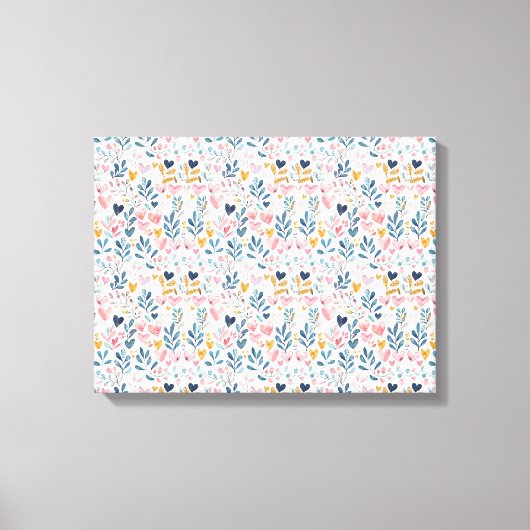 Toile Corações em aquarela (Recto)