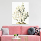 Toile Corail d'aquarelle antique (Insitu(Salon))