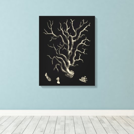 Toile Corail noir et tan (Insitu (Plancher de Bois))