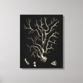 Toile Corail noir et tan (Recto)