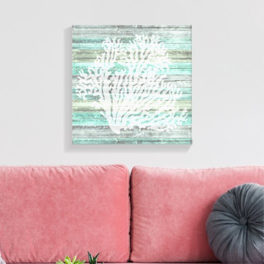 Toile Corail rustique Décor Côtier (Insitu(Salon))