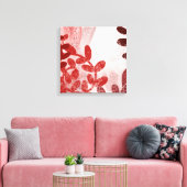 Toile Coral Canopy – Abstract Floral Motion Art Print (Insitu(Salon))