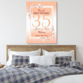 Toile Coral Gem & Parties scintillant 35e anniversaire d (Insitu(Chambre))
