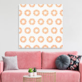 Toile Coral Modern Sunburts (Insitu(Salon))