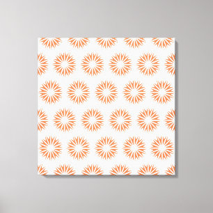 Toile Coral Modern Sunburts