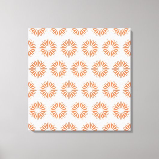 Toile Coral Modern Sunburts (Recto)
