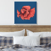 Toile Coral Siamese combat le poisson (Insitu(Chambre))
