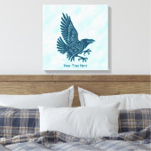 Toile Corbeau bleu dansant (Insitu(Chambre))