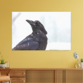 Toile Corbeau en neige (Insitu(Salon))