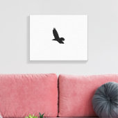 Toile Corbeau noir et blanc 11x14 (Insitu(Salon))
