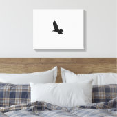 Toile Corbeau noir et blanc 11x14 (Insitu(Chambre))