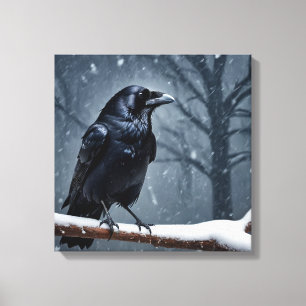 Toile Corbeau noir foncé