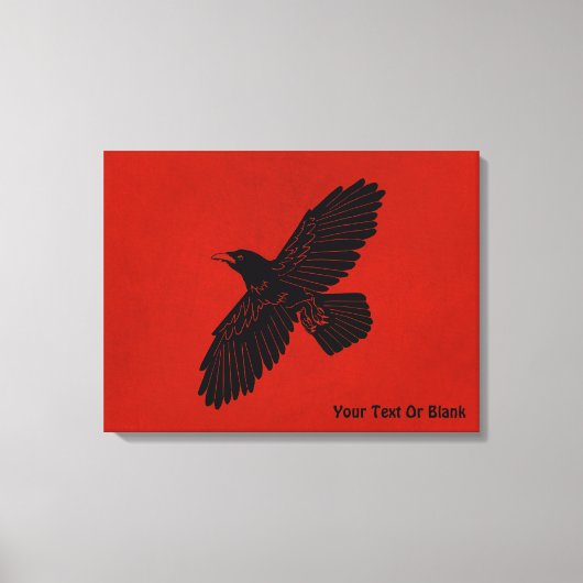 Toile Corbeau rouge (Recto)