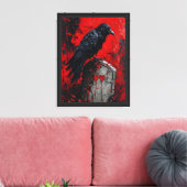 Toile Corbeau sur pierre rouge (Insitu(Salon))