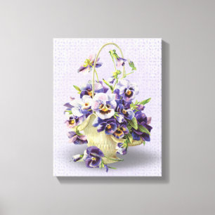 Toile corbeille de pansement violet sur dentelle d'oeill