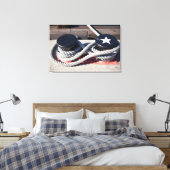 Toile Corde attachée à deux bornes (Insitu(Chambre))