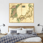 Toile Corea (Corée) et Carte du Japon (1815) (Insitu(Chambre))