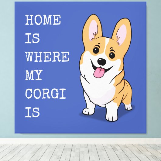 Toile Corgi (Insitu (Plancher de Bois))