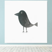 Toile Corneille drôle (Insitu (Plancher de Bois))