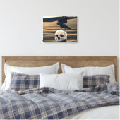 Toile Corneille et crâne Corneille Désert Décès gothique (Insitu(Chambre))