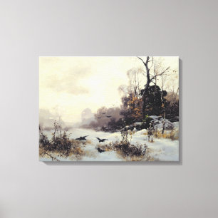 Toile Corneilles en hiver Landscape, 1907