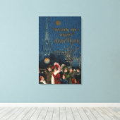 Toile Cornes soufflantes de foules (Insitu (Plancher de Bois))