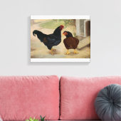 Toile Cornish Rooster et Hen (Insitu(Salon))