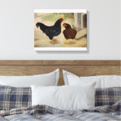Toile Cornish Rooster et Hen (Insitu(Chambre))