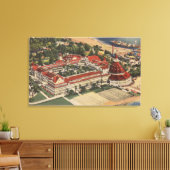 Toile Coronado, CA - Oeil d'oiseau de l'Hotel del Corona (Insitu(Salon))