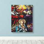 Toile Coronation de Virgin Mary Stained Glass (Insitu (Plancher de Bois))
