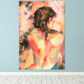 Toile Corps Femme Imprimer Dame séduisante (Insitu (Plancher de Bois))