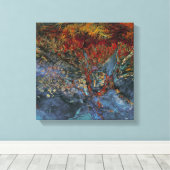 Toile Correctifs rouges surprenants (Insitu (Plancher de Bois))