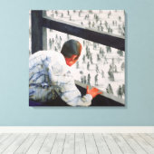 Toile Correspondant étranger 1987 (Insitu (Plancher de Bois))