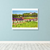 Toile corridor de fleurs de sauge violette et de stachys (Insitu (Plancher de Bois))