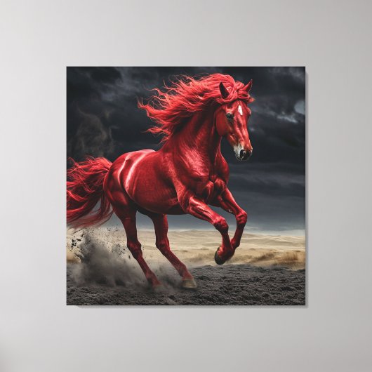 Toile Corse rouge majestueuse coureur (Recto)