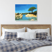 Toile Corsica, plage de Palombaggia (Insitu(Chambre))
