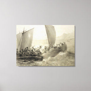 Toile Cosaques d'Azov embarquant un corsaire turc