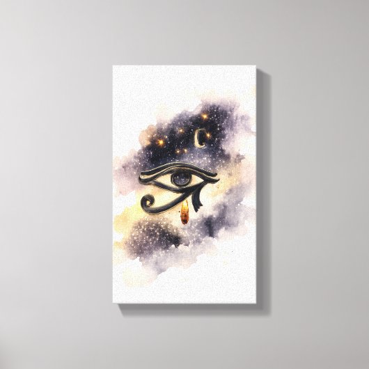 Toile Cosmic Eye of Horus Ancient Egyptian Symbol (Recto)