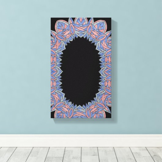 Toile Cosmic Flow Abstract Galaxy-Inspired Canvas (Insitu (Plancher de Bois))