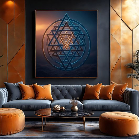 Toile Cosmic Harmony: The Eternal Emblem
