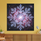 Toile Cosmic Nebula Snowflake (Insitu(Salon))