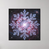 Toile Cosmic Nebula Snowflake (Recto)