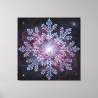 Toile Cosmic Nebula Snowflake