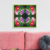 Toile Cosmos Flower Trio Abstrait (Insitu(Salon))