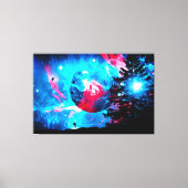 Toile Cosmos Galaxy Astronaut Space Stars Universe Wall (Recto)